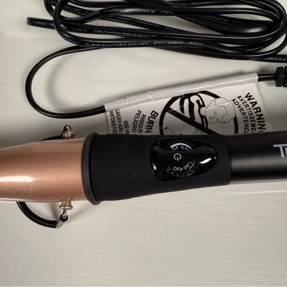 Turbo Power TurboCurl Hair Curling Styling Wand X Barrel 1.25” Temp Control